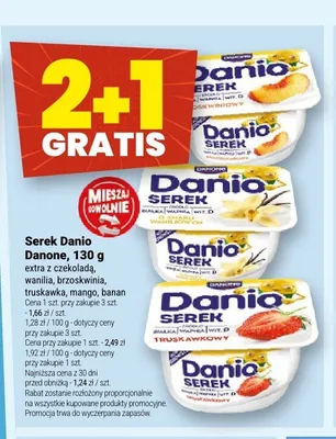Serek Danio Danone brzoskwinia promocja w Twój Market