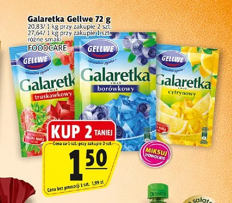 Galaretka borówkowa Gellwe promocja w Prim Market
