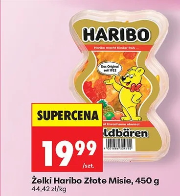 Żelki Złote Misie promocja w Biedronka
