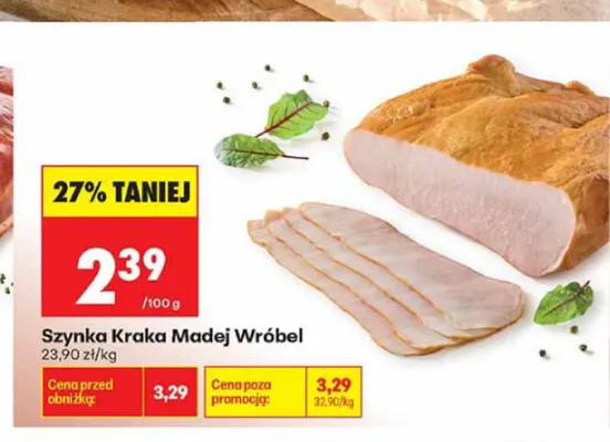 Szynka Kraka Madej Wróbel promocja w Biedronka
