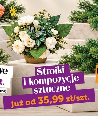 Stroiki i kompozycje sztuczne promocja w TOPAZ