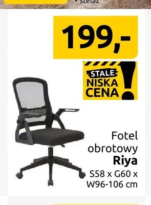 Fotel obrotowy Riya promocja w Black Red White