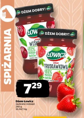 Dżem wiśniowy Łowicz promocja w Netto