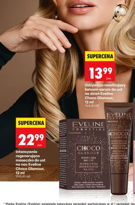 Odżywczo-nawilżający balsam-serum do ust na dzień Eveline Choco Glamour promocja w Biedronka