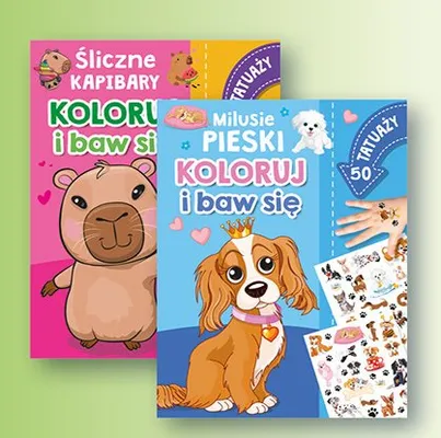 Kolorowanka Śliczne kaptbary koloruj i baw się promocja w Biedronka