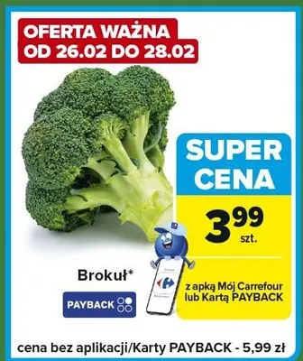 Brokuł promocja w Carrefour Express