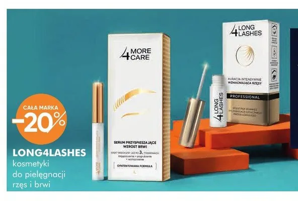 Kosmetyki do pielęgnacji rzęs i brwi Long4Lashes promocja w Super-Pharm