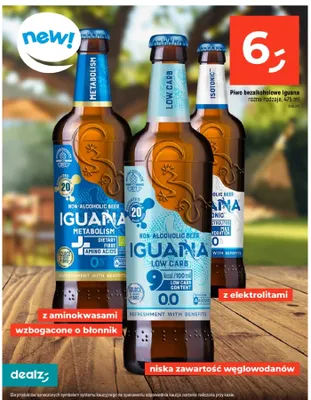 Piwo bezalkoholowe Iguana Isotonic promocja w Dealz