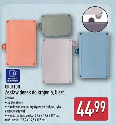 Zestaw desek do krojenia, 5 szt. promocja w Aldi