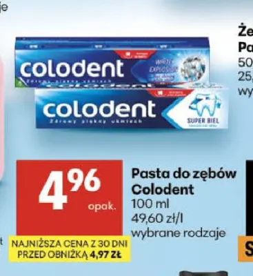 Pasta do zębów Colodent promocja w Delikatesy Centrum