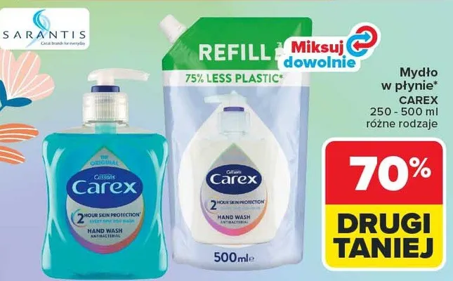 Mydło w płynie różne rodzaje promocja w Carrefour