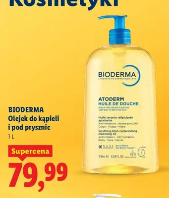 Olejek do kąpieli i pod prysznic Bioderma promocja w Lidl