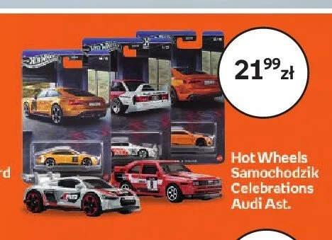 Hot Wheels Samochodzik Celebrations Audi Ast. promocja w Empik