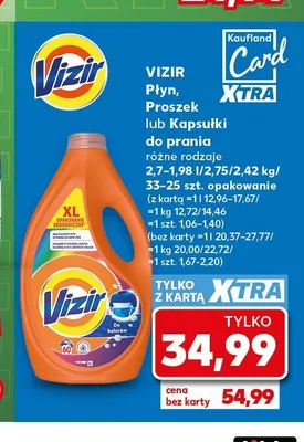 Proszek do prania Vizir promocja w Kaufland