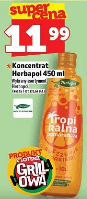 Koncentrat Herbapol tropikalna pomarańcza promocja w TOPAZ
