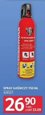 Spray gaśniczy 750 ml promocja w Selgros