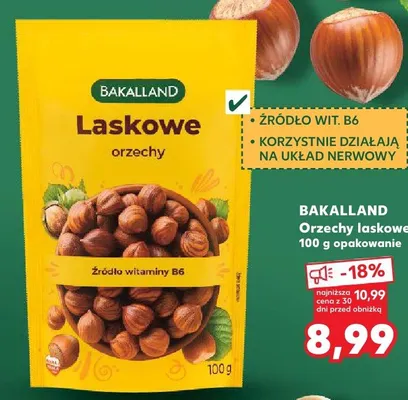 Orzechy laskowe Bakalland promocja w Kaufland
