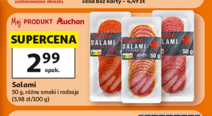 Salami Auchan promocja w Auchan