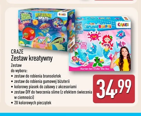 Zestaw DIY do tworzenia slime Craze promocja w Aldi