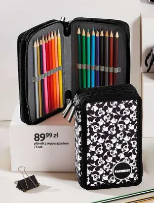 Piórnik z wyposażeniem Paperdot Panda Style promocja w Empik
