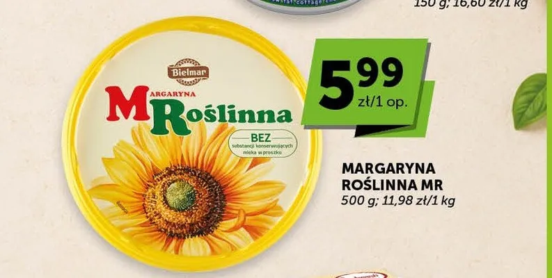 Margaryna Roślinna MR Bielmar promocja w Groszek