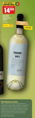 Wino białe Exclusive Selection Chardonnay Arinto promocja w Biedronka