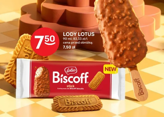 Lody Lotus Biscoff promocja w Żabka