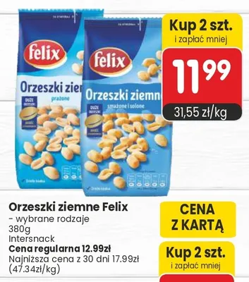Orzeszki ziemne Felix promocja w Market Point