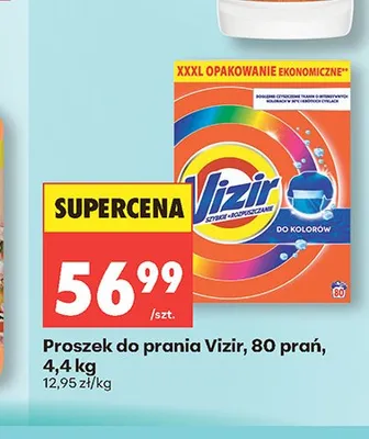 Proszek do prania Vizir 80 prań promocja w Biedronka