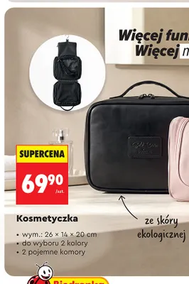 Kosmetyczka ze skóry ekologicznej Puccini promocja w Biedronka