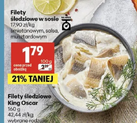 Filety śledziowe w sosie salsa promocja w Delikatesy Centrum