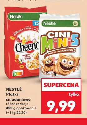 Płatki śniadaniowe Cini Minis Nestlé promocja w Kaufland
