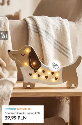 Dziecięca lampka nocna LED promocja w Sinsay