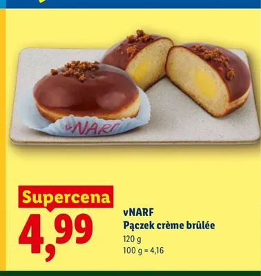 Pączek crème brûlée vNARF promocja w Lidl