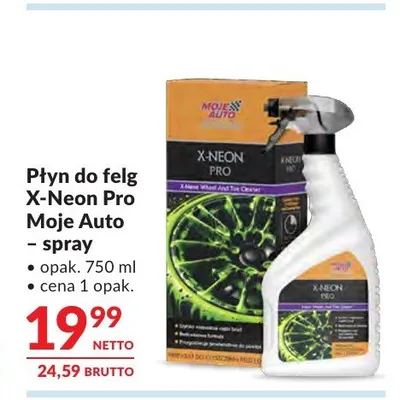 Płyn do felg X-Neon Pro Moje Auto spray promocja w Makro