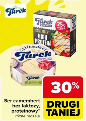 Ser camembert bez laktozy, proteinowy różne rodzaje promocja w Carrefour Market
