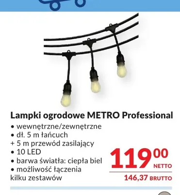 Lampki ogrodowe Metro Professional promocja w Makro