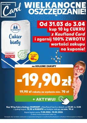 Cukier biały promocja w Kaufland