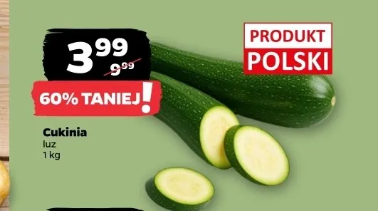 Cukinia luz polska promocja w Netto