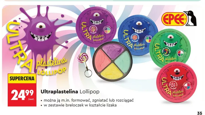Ultraplastelina Lollipop EPEE promocja w Biedronka