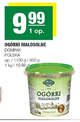 Ogórki małosolne Dominik Polska promocja w SPAR