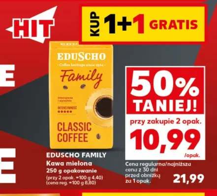 Kawa mielona Eduscho Family promocja w Kaufland