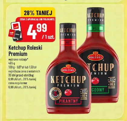 Ketchup Roleski Premium łagodny promocja w POLOmarket