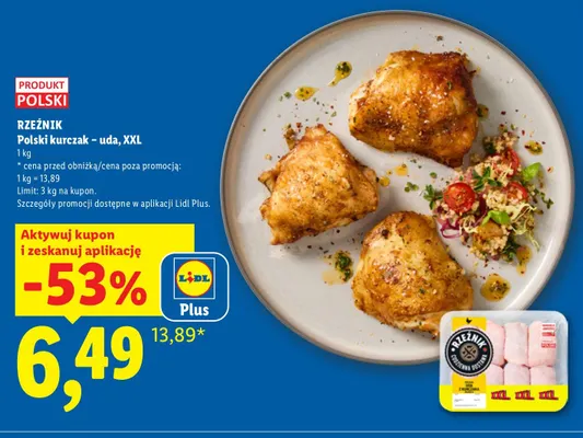 Uda z kurczaka XXL Rzeźnik promocja w Lidl