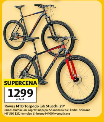 Rower MTB Torpado 29" promocja w Auchan