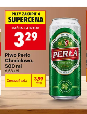 Piwo Perła Chmielowa promocja w Biedronka