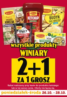 Ketchup łagodny Winiary promocja w TOPAZ