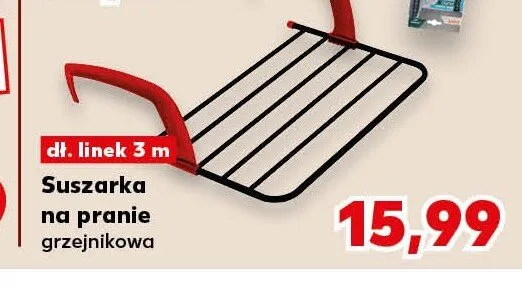 Suszarka na pranie grzejnikowa dł. linek 3m promocja w Kaufland