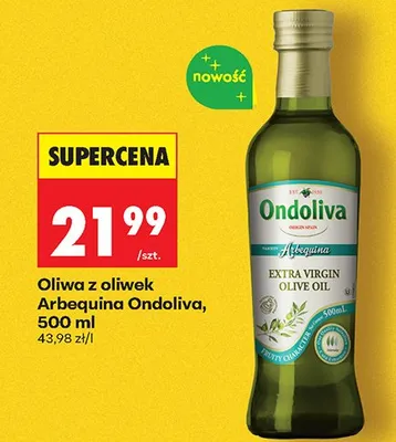 Oliwa z oliwek Arbequina extra virgin promocja w Biedronka