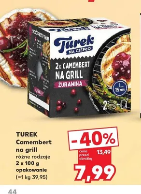 Ser Camembert na grill Turek na ciepło 2-pak Żurawina promocja w Kaufland